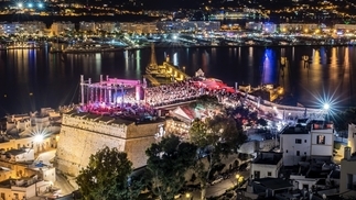 Photo of IMS Ibiza at night